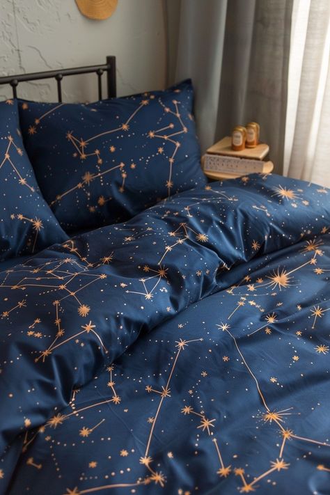 Different Core Aesthetics List, Astronomy Bedroom, Celestial Bedroom Aesthetic, Celestial Room Decor, Cottagecore Apartment, Stella Core, Kingdom Landscape, Celestial Bedroom, Bedroom Aesthetic Ideas