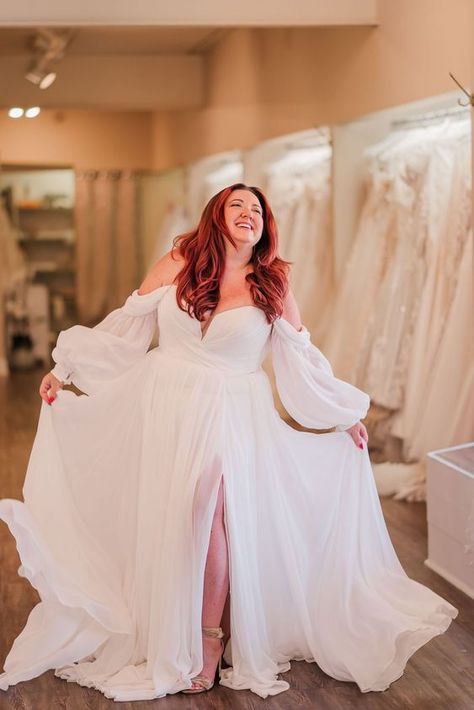 Plus Size Forest Wedding Dress, Plus Size Fit And Flare Wedding Dress With Sleeves, Mermaid Wedding Dress With Sleeves Plus Size, Plus Size Wedding Gowns Off The Shoulder, Ballgown Plus Size Wedding Dress, Long Sleeve A Line Wedding Dress Plus Size, Wedding Dresses Fun Sleeves, Unique Wedding Dress Plus Size, Plus Size Empire Waist Wedding Dress