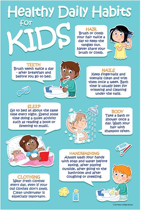 School Nurse Posters, Healthy Habits Preschool, Good Habits For Kids, Hygiene Lessons, Healthy Daily Habits, School Nurse Office Decorations, Kids Hygiene, Nurse Office Decor, Healthy Habits For Kids