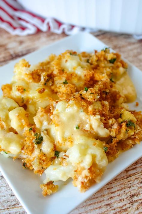 Glorious Baked Cheese Cauliflower Cauliflower Ideas For Dinner, Cauliflower Cheese Tipsy Housewife, Best Cauliflower Cheese Recipe, Cheeses Cauliflower Casserole, Quest Cauliflower Bake, Cauliflower Mustard Recipes, Cauliflower Recipes Thanksgiving, Pureed Cauliflower Recipes, Baked Cheese Broccoli