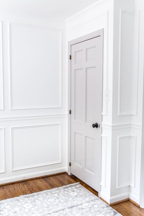 A step-by-step tutorial for painting interior doors to make a statement in any room, plus the best tools for making them durable. #interiordoors #doorpaint Paint Interior Doors, How To Paint Interior Doors, Blesser House, Painting Interior Doors, Paneling Walls, Closet Doors Painted, Paint Doors, Burning Tree, Grey Interior Doors