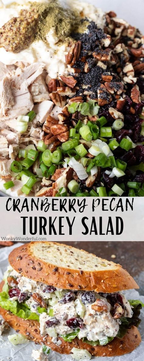 This Turkey Salad Recipe is a great way to use up leftover Thanksgiving turkey. A fresh and flavorful combination. Turkey Salad Sandwich, Turkey Salad Recipe, I Lost 100 Pounds, Juicy Turkey, Turkey Salad, Thanksgiving Turkey Leftovers, Holiday Turkey, Creamy Dressing, Leftover Turkey Recipes