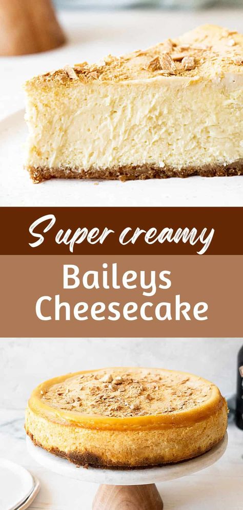 Rum Cake Cheesecake, Boozy Brownies Easy, Bourbon Cream Cheesecake, Irish Cream Cheesecake Recipes, Bailey Cheesecake Recipe, Maple Bourbon Cheesecake, Cakes Made With Alcohol, Baileys Cheesecake Balls, Gin Dessert