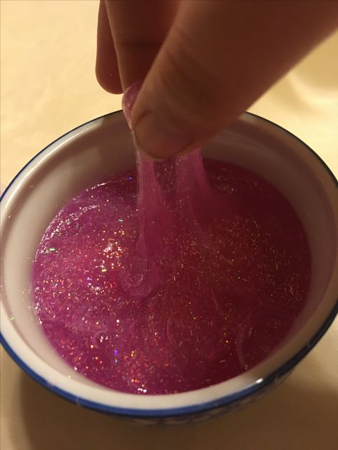 Pink Glitter Glue Slime Materials - Elmers Pink Glitter Glue - Clean and Clear Tide Glitter Glue Aesthetic, Pink Slime, Jelly Slime, Slime Vids, Slime No Glue, Glitter Slime, Glitter Glue, Pink Glitter, Glue