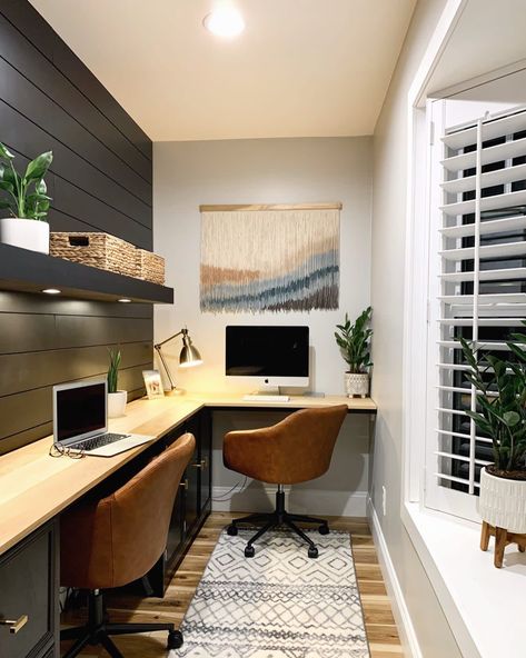 Small Office Room, Best Home Office Desk, Best Home Office, Home Office Design Ideas, Basement Office, Home Office Layout, Office Design Ideas, Small Space Office, Cozy Home Office