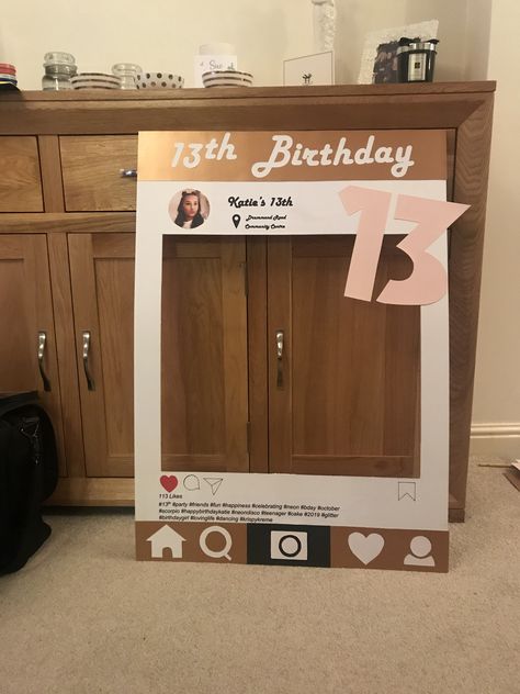 13th birthday instagram frame Thirteen Photo Shoot, 12tg Birthday Party Ideas, Birthday Theme Ideas 13, Birthday Themes For 13th Birthday, Birthday Party Ideas For Teenagers 13, Bday Party Ideas 13th Birthday, Turning 13 Birthday Ideas, 13tg Birthday Ideas, Birthday 13 Girl