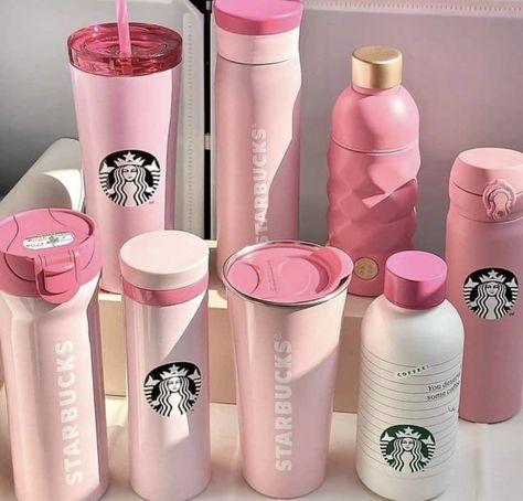 Pink Starbucks Cup, Pink Wishlist, Minuman Starbucks, Copo Starbucks, Starbucks Bottles, Starbucks Tumbler Cup, Music Supplies, Stylish Water Bottles, Trendy Water Bottles