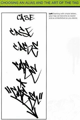 Croquis, How To Create A Graffiti Tag, Graffiti Tag Names, Graffiti Learning, Learn Graffiti, How To Graffiti, Tag Fonts, How To Do Graffiti, Tagging Letters