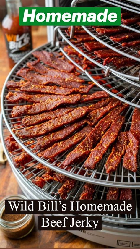 Dehydrated Venison Jerky, Wild Bills Beef Jerky Recipe, Jerkey Recipes Dehydrator Beef, Beef Jerky Dehydrator Recipes, Beef Jerky From Ground Beef, Dehydrating Beef Jerky, Best Deer Jerky Recipe, Jerky Marinade Recipes Food Dehydrator, How To Make Homemade Beef Jerky