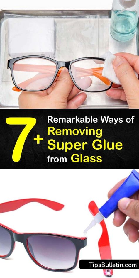 Best Glue For Glass, Remove Super Glue, Best Cleaning Hacks, Diy Household Cleaners, How To Remove Glue, Glue Remover, Best Glue, Diy Cleaning Solution, Home Cleaning Tips