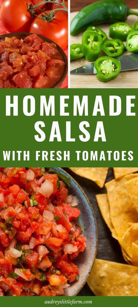 Here is the best homemade salsa recipe made with fresh tomatoes. It’s quick and easy and can easily be made more spicy or mild by adding more or less peppers. Chipotle Salsa Recipe, Easy Homemade Salsa Recipe, Easy Homemade Salsa, Fresh Salsa Recipe, Easy Salsa Recipe, Homemade Chipotle, Restaurant Style Salsa, Salsa Guacamole, Homemade Salsa Recipe