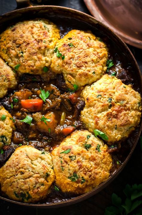 Herb Dumplings Recipe, Guinness Beef Stew, Stew And Dumplings, Irish Stew, Meal Prep Plans, Flavorful Vegetables, Dumplings Recipe, Wings Recipe, Irish Recipes