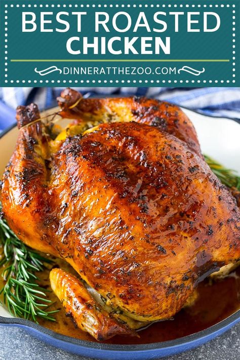 Roasted Whole Chicken Oven Crispy, Pampered Chef Roasted Chicken, Whole Roasted Chicken On The Grill, Roasted Chicken In The Oven, Best Roasted Chicken Recipe, Roasted Chicken Whole Cast Iron, Roaster Chickens, Whole Roasted Chicken Oven, Roasted Whole Chicken Oven