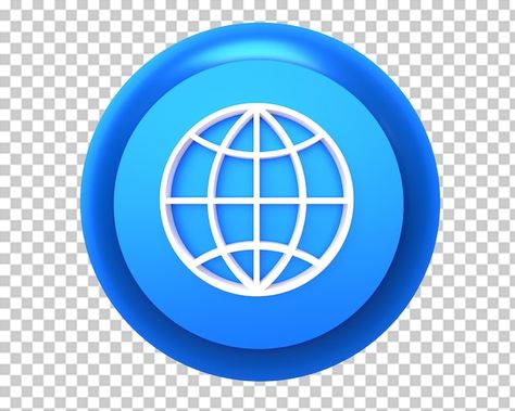 Internet web blue button icon 3d render ... | Premium Psd #Freepik #psd #search-button #internet-browser #website-logo #earth-globe Website Logo Icon, Internet Icon, Internet Logo, Earth Globe, Wallpaper Flowers, Android Wallpaper Flowers, Website Logo, 3d Icons, Web Icons