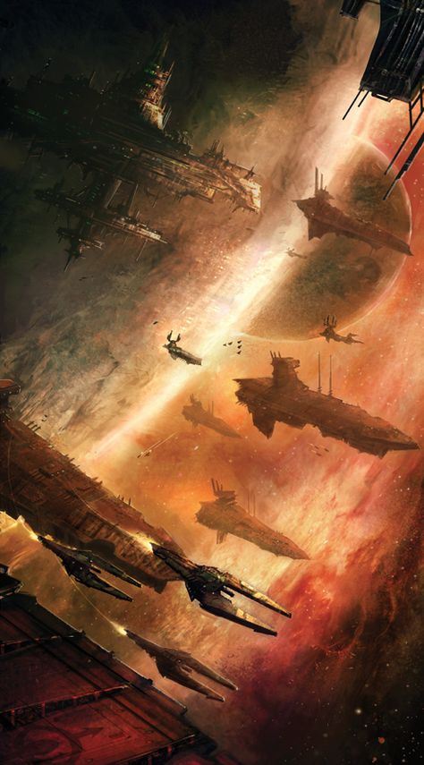 Kota Masa Depan, Battlefleet Gothic, Novel Game, Sci Fi Ships, Warhammer 40k Art, Spaceship Art, Star Wars Rpg, Warhammer Art, Warhammer 40k Artwork