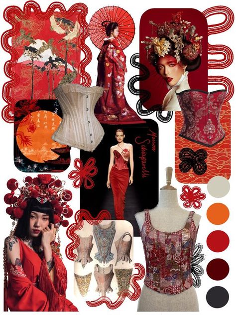 Print Board Fashion, Textile Design Mood Boards, Moodboard For Fashion Design, Costume Design Mood Board, Fashion Design Projects Ideas, Fashion Visual Board, Consumer Board Fashion, Inspiration Moodboard Fashion, Fashion Colour Board