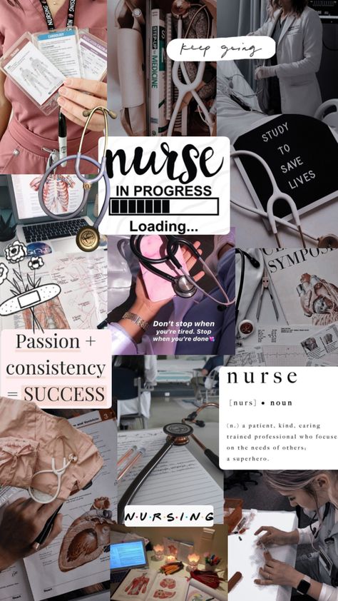 Future Nurse Vision Board, Nurses Vision Board, Nursing Collage Aesthetic, Nursing Aesthetic Vision Board, Nursing Collage Wallpaper, Nurse Collage Wallpaper, Nurse Aesthetic Vision Board, Nursing Student Wallpaper Aesthetic, Black Nurse Collage