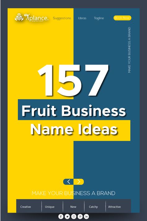 Fruit Business name ideas for Fruit Companies. Unique and catchy name for small and Big enterprise companies a name that makes impact on Your market   #BusinessNameIdeas #BusinessNames #CompanyNames #FruitShopNames #FruitCompanyNames #FruitSToreNameIdeas #NameIdeas Salad Names, Name Generator Business, Fruit Business, Fruit Juice Brands, Store Names Ideas, New Company Names, Salad Shop, Design Company Names, Fruit Stall