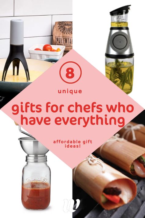 The best gifts for the chef in your life who already has everything! #giftguide #chefs #kitchenware  read more here: https://whimsysoul.com/gifts-for-chefs-who-have-everything/ Best Gifts For Home Chef, Chef Christmas Gifts, Kitchen Gifts For Christmas, Gifts For A Chef Guys, Christmas Kitchen Gift Ideas, Culinary Gifts Ideas, Gift For Cooking Lovers, Chef Gifts For Men, Gifts For Bakers Unique