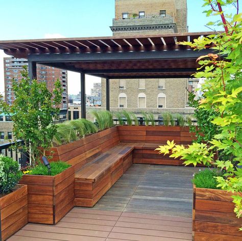 outdoor rooftop seating Gardening Wallpaper, Roof Terrace Design, Wallpaper Garden, Rooftop Patio Design, Terrace Garden Ideas, Roof Garden Design, Garden Tattoo, Terrace Garden Design, Terrace Decor