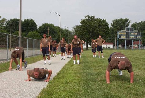 Academy instructors are using CrossFit to whip police recruits into shape. How well did it work? Each recruit lost an average of 6.4% body fat, could do 16 more push ups and ran 1.5 miles about 1:46 faster after the training. Results are featured in this month's CrossFit Journal.  http://www.kcpd.org/masterindex/informant/CFJ_Cops_Keller_FINAL3.pdf Fbi Academy, Characters References, Police Workout, Police Training, Deputy Sheriff, Police Life, Law Abiding Citizen, Cars Bmw, Exams Tips