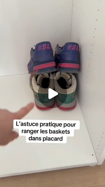 @monsieur_astuces_insta on Instagram: "L’astuce pratique pour ranger les baskets dans le placard 👟"