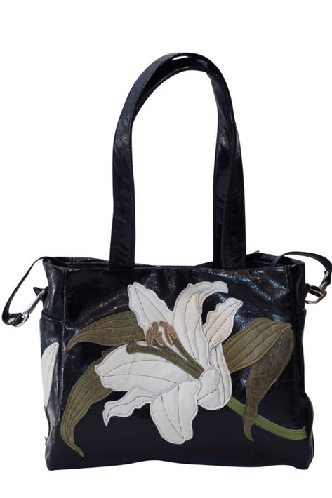 Leather appliqué handbag – handmade in London - lined with cotton -detachable cross body strap Lily Bag, Leather Handbags Crossbody, Handbag Black, Black Handbags, Cross Body Handbags, Leather Crossbody, Cross Body, Leather Women, In London