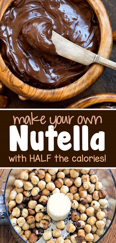 Homemade Nutella Recipes, Nutella Recipe, Homemade Nutella, Nutella Recipes, Healthy Sweets Recipes, Homemade Snacks, Healthy Sweets, Sweets Recipes, Healthy Snacks Recipes