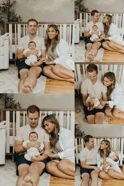 Diy Newborn Family Pictures, Newborn Photo Shoot Parent Outfits, Home Family Newborn Pictures, Comfy Newborn Family Pictures, Infant Family Pictures At Home, I’m Home Family Newborn Session, Diy Family Newborn Pictures At Home, Winter Newborn Pictures Families, Newborn Shoot At Home Family Pics