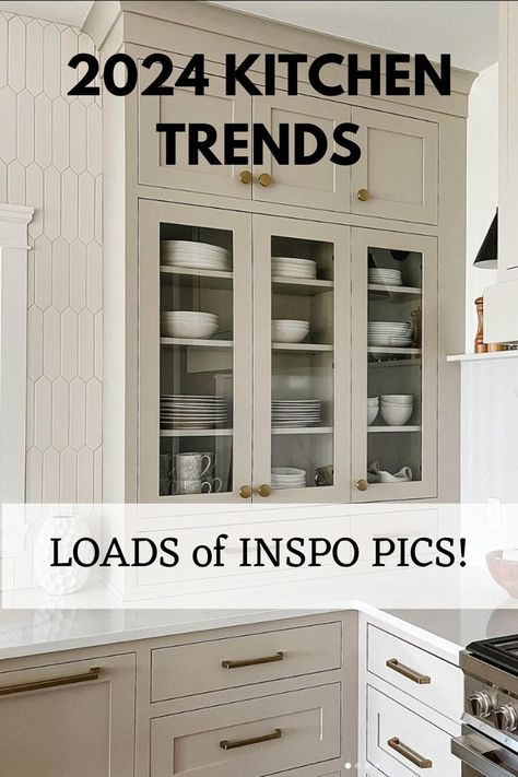 The best kitchen paint colors you need to see! Modern Kitchen Trends, Beige Kitchen Cabinets, Organiser Cucina, Latest Kitchen Trends, Taupe Kitchen, Top Kitchen Trends, Kitchen Cabinet Trends, Design Cabinet, Latest Kitchen Designs