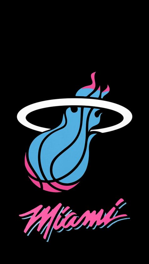 Basket Wallpaper, Miami Wallpaper, Miami Heat Logo, Miami Basketball, Nba Artwork, Heat Basketball, Nba Basketball Art, Basketball Players Nba, Bola Basket