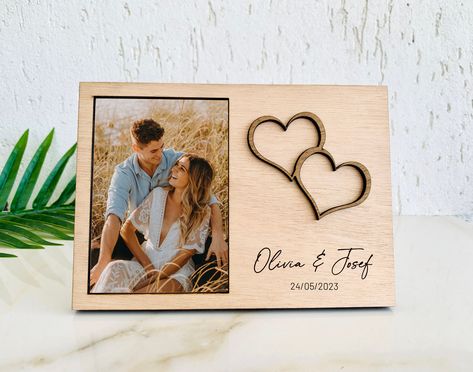 Wedding Photo Frame for Parents, 50th Anniversary Frame, Engagement Picture Frame, Wedding Shower Photo Frame for Dad, Engraved Photo Frame #weddingphotoframe #weddingpictureframe #engagementphotoframe #engagementpictureframe #AnniversaryphotoFrame Personalized Picture Frame, Engagement Picture Frame, Shower Frame, Engraved Photo Frame, Wedding Photo Frame, Anniversary Frame, Framed Wedding Photos, Engagement Picture, Frame Wedding