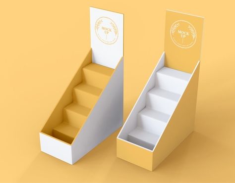 Display Packaging Design, Cardboard Display Stand, Mobile Coffee Shop, Mockup Packaging, Mini Stand, Modular Display, Display Mockup, Packaging Design Trends, Packaging Display