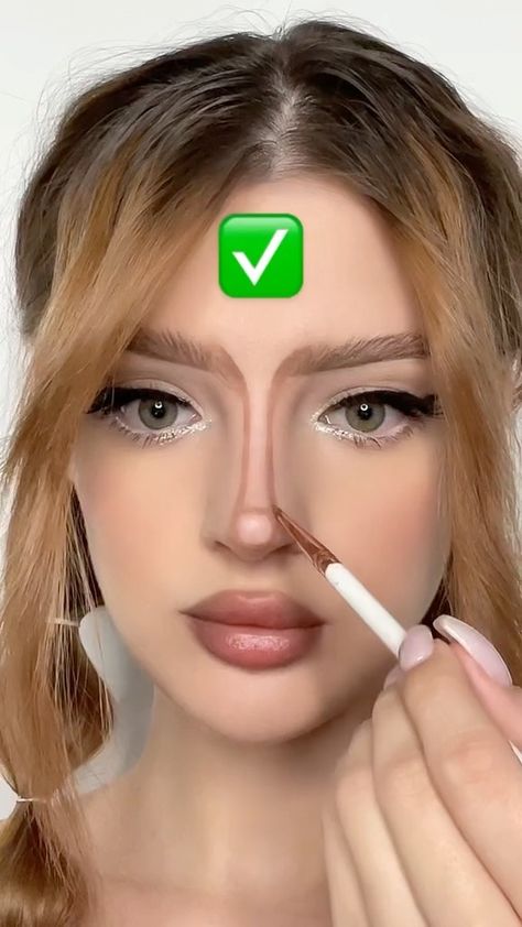 @juliettaf shared a video on Instagram: “Nose contour:❌and✅ Yes or no?👃🏻 Products: 👃🏻Concealer: Makeup Revolution Conceal&Define 👃🏻Bronzer: Hean Pro Contour Palette 👃🏻Powder:…” • Dec 17, 2021 at 5:02pm UTC Makeup Ide, Best Contouring Products, Makeup Looks For Blue Eyes, Nose Makeup, Contour Makeup Tutorial, Learn Makeup, Eye Makeup Techniques, Beauty Makeup Tutorial, Nose Contouring