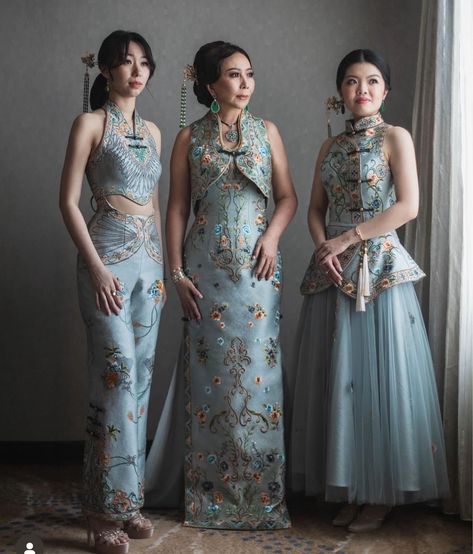 Cheong Sam Modern, Tinghun Dress, Cheongsam Sangjit, Modern Cheongsam Wedding, Cheongsam Batik, Sangjit Dress, Cheongsam Gown, Formal Wedding Guest Attire, Cheongsam Wedding