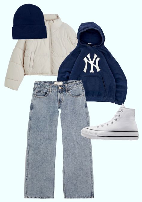 new york outfit inspi for winter and fall Winter Outfits Aesthetic Tomboy, Soho Outfit Nyc, New York Outfits Winter Baddie, Az Winter Outfit, Christmas Chicago Outfits, New York Sweatshirt Outfit, New York Winter Shoes, Fall New York Fashion, Winter In Los Angeles Outfit