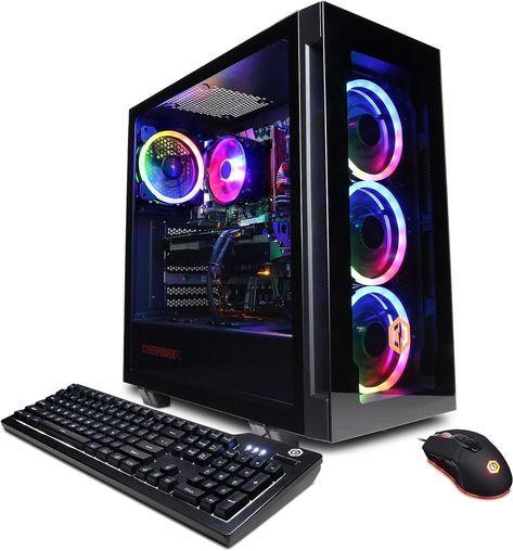 Amazon.com: CyberPowerPC Gamer Xtreme VR Gaming PC, Intel Core i7-13700F 2.1GHz, GeForce RTX 4060 Ti 16GB, 16GB DDR5, 1TB NVMe SSD, Wi-Fi Ready & Windows 11 Home (GXiVR8040A14) : Video Games Vr Gaming, Cool Desktop, Gaming Desktop, Gaming Pcs, Vr Games, Computer Desktop, Personal Computer, Video Card, Desktop Pc