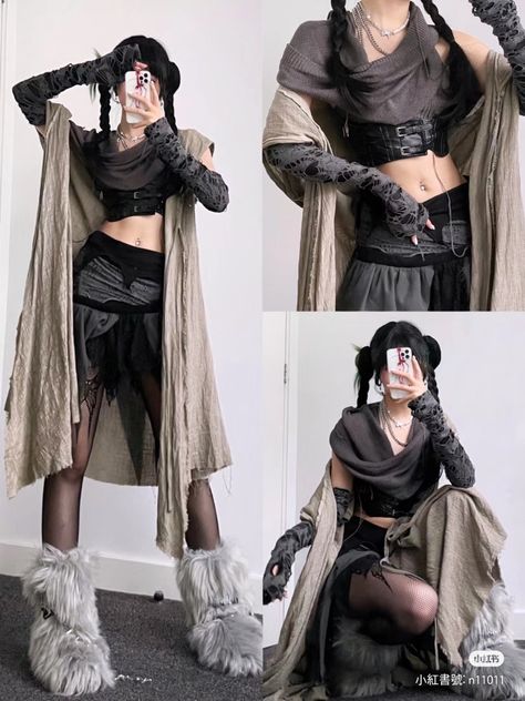 Dystopia Aesthetic Clothes, Desertcore Outfit, Dune Inspired Outfit Aesthetic, Dune Inspired Outfit Rave, Biopunk Aesthetic Outfit, Dune Outfits Women, Dunecore Outfits, Dystopia Outfit Aesthetic, Dune Core Outfit