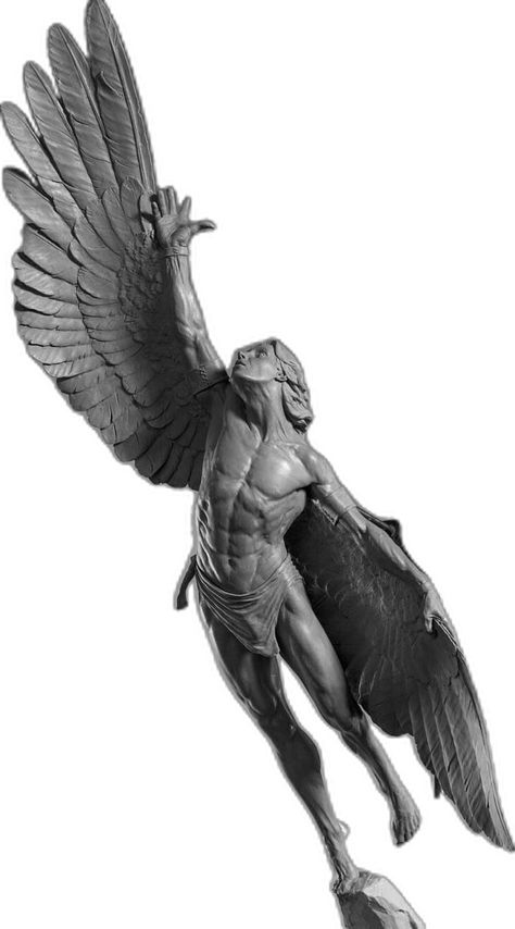 Tattoo Writing Styles, Icarus Tattoo, Deep Tattoo, Statue Tattoo, Anatomy Sculpture, Wrist Tattoos For Guys, Mythology Tattoos, Greek Tattoos, Weta Workshop