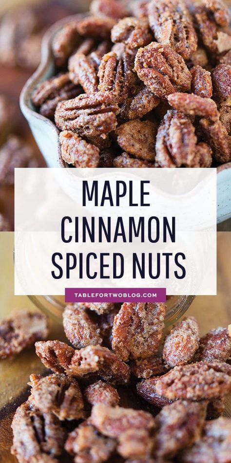 Spiced Nuts Recipe, Gift Giving Ideas, Table For Two, Nut Recipes, Roasted Nuts, Pecan Recipes, Snack Mix, Pressure Cooking, Food Gifts