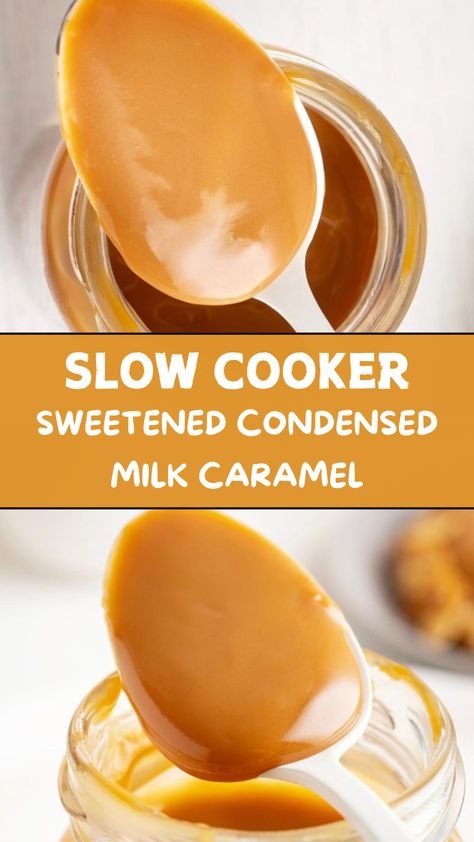 Slow Cooker Sweetened Condensed Milk Caramel Sweeten Condensed Milk Caramel, Caramel Sweetened Condensed Milk Crockpot, Sweetened Condensed Milk Recipes Caramel, Condensed Milk To Caramel, Slow Cooker Condensed Milk Caramel, How To Make Carmel Sauce With Sweetened Condensed Milk Easy, Sweetened Condensed Milk Caramel Quick, Homemade Caramel Sauce From Sweetened Condensed Milk, How To Make Caramel Sauce Easy