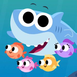 Super Simple Songs - Super Simple Finny The Shark, Simple Songs, Super Simple Songs, Background Baby, Zoom Background, The Shark, Brawl Stars, Baby Shark, Super Simple