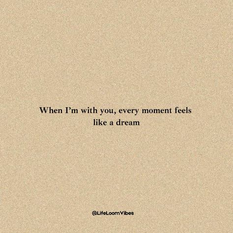 When I’m with you, every moment feels like a dream. ✨🌙 Your love makes every second magical and unforgettable. I cherish every moment we spend together and look forward to making more beautiful memories. Tag your dream come true! 💖 Follow us for more inspiring thoughts and positive vibes @lifeloomvibes! 🙌✨ Don't forget to: 👍 Like 🔄 Share 💬 Comment 🔖 Save {SelfHealth IndianInspiration SelfLove SelfCare LifeLessons Life Goal} #LoveQuotes #RelationshipQuotes #LifeQuotes #MotivationQuote... Memories Quotes Unforgettable Love, Inspiring Thoughts, Cherish Every Moment, Beautiful Memories, Memories Quotes, Dream Come True, Life Goals, Relationship Quotes, Positive Vibes