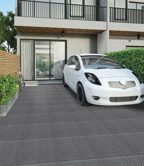 Kajaria Ceramics offers the best quality parking tiles in India. These tiles can withstand extensive wear and tear. In these tiles, the surface color and design are the same all the way through the tile thickness. Parking Tails Design For Home, Carporch Tiles Design, Carport Floor Design, Parking Tiles Design House Parking Tiles Design, Ramp Tiles Design, Parking Tiles Design Indian Latest, Car Parking Design Home Tiles, Porch Design In India, Garage Tiles Ideas Outdoor