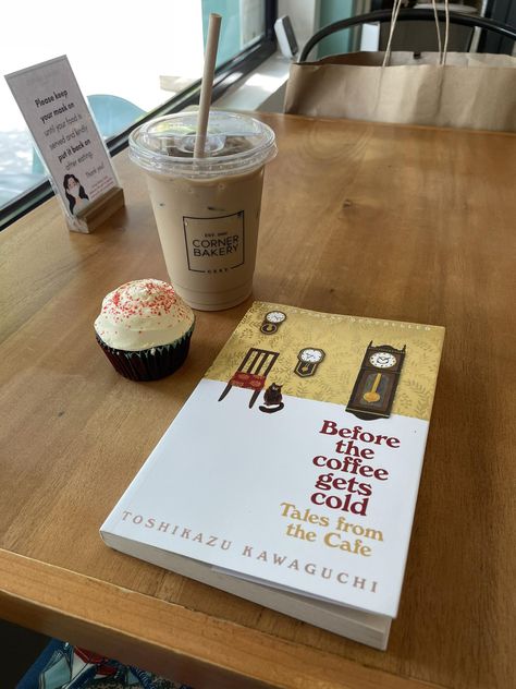 Before The Coffee Gets Cold Tales From The Cafe, Before The Coffee Gets Cold Aesthetic, Coffee Bar Quotes, Romanticizing Reading, Class Crush, Tales From The Cafe, Spring Coffee Bar, Books Snap, Toshikazu Kawaguchi