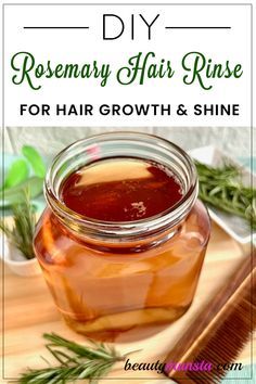 Rosemary Hair Rinse, Diy Hair Growth Spray, Rosemary For Hair, Feminine Hair, Rosemary Hair Growth, Hair Recipes, Rosemary Hair, Rosemary Water, Hair Growth Tonic