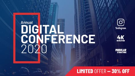 Digital Conference, After Effects Intro Templates, After Effects Intro, Event Promo, Modular Structure, Event Poster Design, Video Testimonials, Motion Video, After Effects Projects