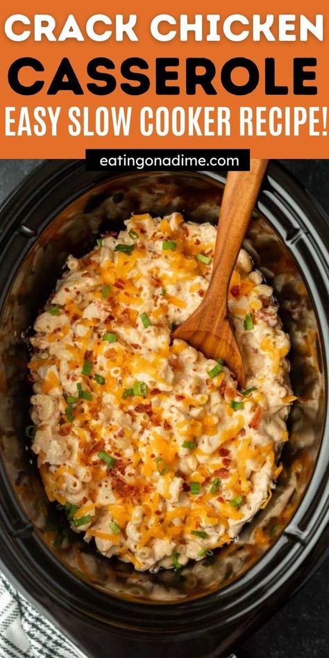 Crock Pot Chicken Casserole, Crockpot Chicken Casserole, Crockpot Pasta, Chicken Casserole Recipe, Chicken Casserole Easy, Chicken Crockpot Recipes Easy, Crockpot Casserole, Easy Crockpot Dinners, Easy Dinner Recipes Crockpot