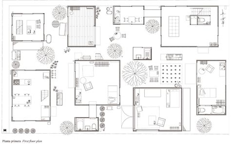 Moriyama House, Eco Office, Co Housing Community, Social Housing Architecture, Kazuyo Sejima, Ryue Nishizawa, Architect Student, Co Housing, Richard Neutra