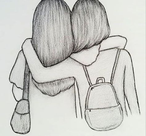 pencil artist 🎭 on Instagram: “Freinds 👯 forever 👯teg your best friend 🤙 DM me if you want to order a sketch for you. And, If you are an artist and wants to grow your…” Best Friend Drawing Sketches, Art Sketches Cute, Sketches Cute, Best Friend Sketches, Beautiful Pencil Sketches, Friends Sketch, Pencil Drawing Images, Pencil Drawings Of Girls, Disney Drawings Sketches